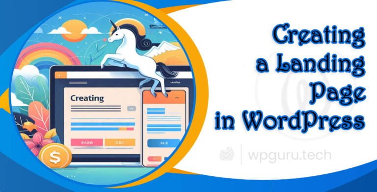 Creating a Landing Page in WordPress 2 Creating a Landing Page in WordPress