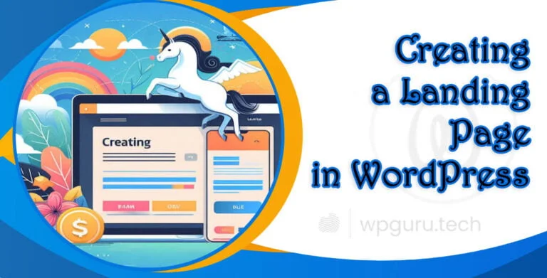 Creating a Landing Page in WordPress