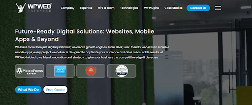 List of Leading WordPress Development Firms 10 WPWeb Infotech